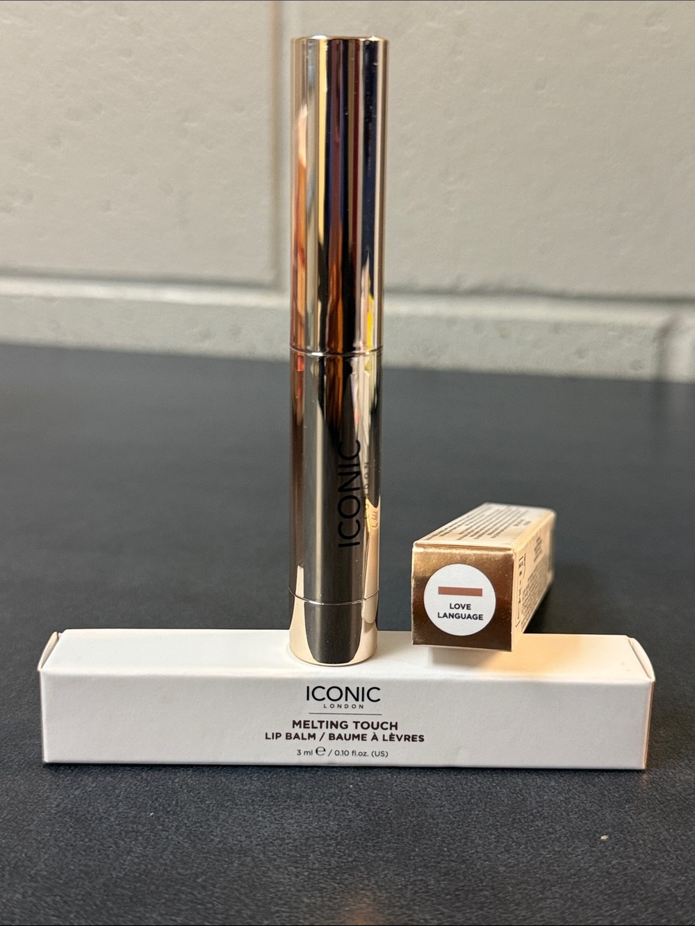 ICONIC London Melting Touch Lip Balm - Rose Gold Packaging